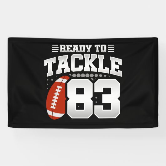 Tackle 83rd Birthday 83 Years Couples Jubileum Spandoek (Horizontaal)
