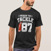 Tackle 87th Birthday 87 Years Couples Jubileum T-shirt (Voorkant)