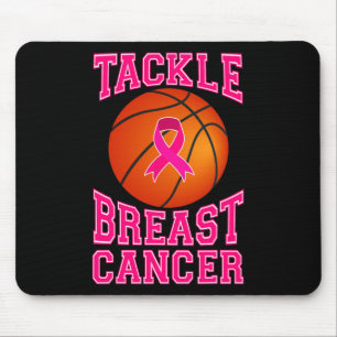 Tackle Basketball Pink Ribbon Breast Cancer Awaren Muismat