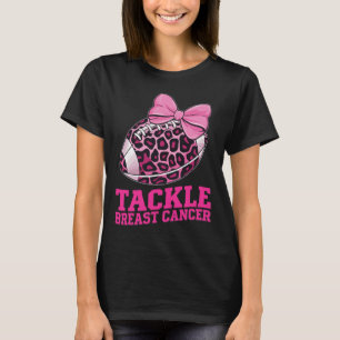 Tackle Borstkanker Bewustzijn Amerikaans Voetbal W T-shirt
