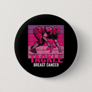 Tackle Borstkanker Bewustzijn Voetbal Borst Ronde Button 5,7 Cm