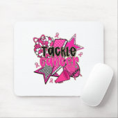 Tackle Breast Cancer Awareness American Footbyll P Muismat (Met muis)