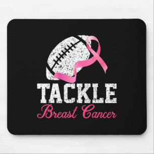 Tackle Breast Cancer Football Survivor Roze lint Muismat