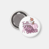 Tackle Cancer Football Pumpkin Borstkanker Magneet (Voorkant / Achterkant)