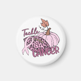 Tackle Cancer Football Pumpkin Borstkanker Magneet
