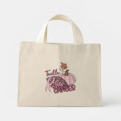 Tackle Cancer Football Pumpkin Borstkanker Mini Tote Bag (Achterkant)