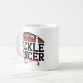Tackle Cancer Pink Ribbon Design Koffiemok (Voorkant links)