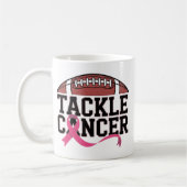 Tackle Cancer Pink Ribbon Design Koffiemok (Links)