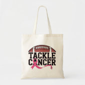 Tackle Cancer Pink Ribbon Design Tote Bag (Voorkant)