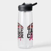 Tackle Cancer Pink Ribbon Design Waterfles (Links)