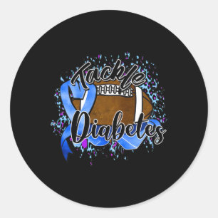 Tackle Diabetes Awareness T1d Warrior Ronde Sticker