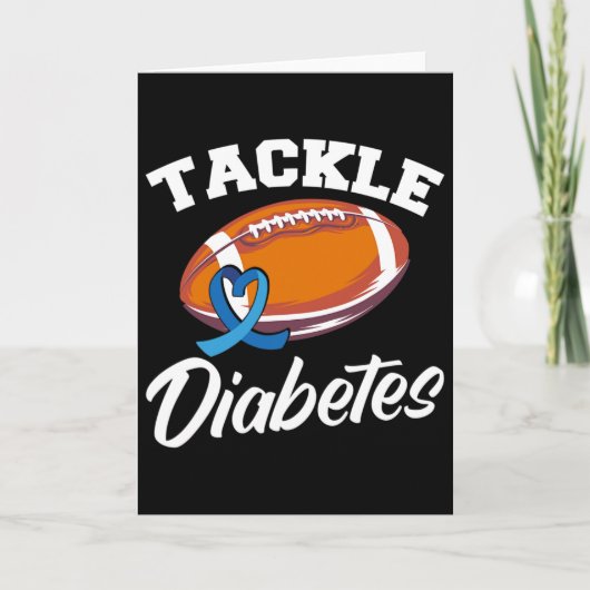 Tackle Diabetes T1d Warrior Diabetes Awareness Kaart (Voorkant)