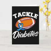 Tackle Diabetes T1d Warrior Diabetes Awareness Kaart (Gele Bloem)