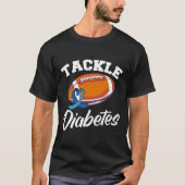 Tackle Diabetes T1d Warrior Diabetes Awareness  T-shirt (Voorkant)