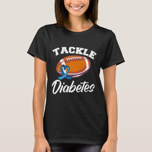 Tackle Diabetes T1d Warrior Diabetes Awareness T-shirt (Voorkant)