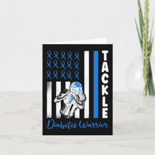 Tackle Flag USA Diabetic Blue Diabetes Type 1 Awar Kaart