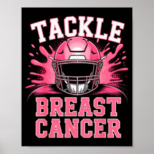 Tackle Football Borstkanker Bewustzijn Nk Lint  Poster