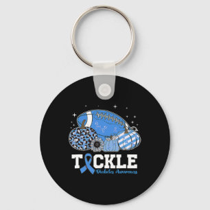 Tackle Footll Diabetische Blauwe Diabetes Type 1 B Sleutelhanger
