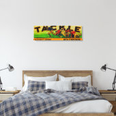 Tackle Grape Label Canvas Afdruk (Insitu (Slaapkamer))