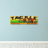 Tackle Grape Label Canvas Afdruk (Insitu (Houten vloer))