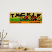 Tackle Grape Label Poster (Keuken)