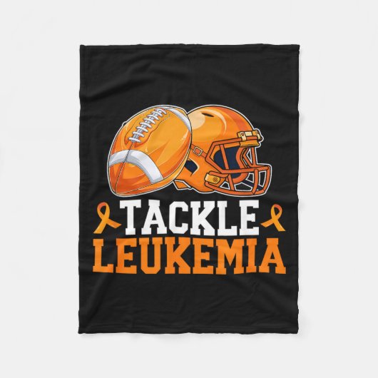 Tackle Leukemie Maand van de Leukemie Strijder Fleece Deken (Voorkant)