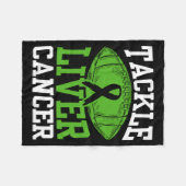 Tackle Lever Kanker Bewustzijnsactie Fleece Deken (Voorkant (Horizontaal))