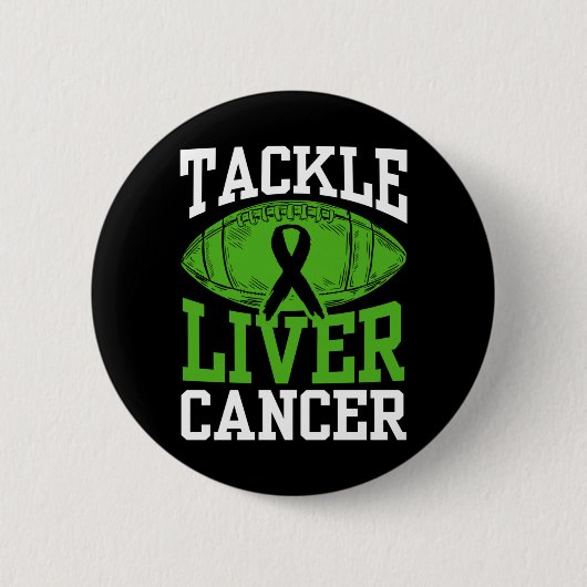 Tackle Lever Kanker Bewustzijnsactie Ronde Button 5,7 Cm (Voorkant)