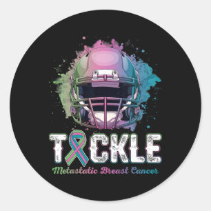 Tackle Metastatic Breast Cancer Awareness Day Voet Ronde Sticker