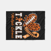 Tackle Multiple Sclerose Oranje Lint Bewustzijn Fleece Deken (Voorkant (Horizontaal))