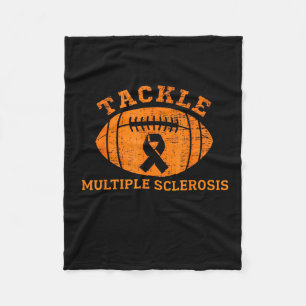 Tackle Multiple Sclerosis Oranje Lint Bewustzijn Fleece Deken