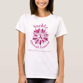 Tackle Roze Lint Borstkanker Bewustzijn T-shirt
