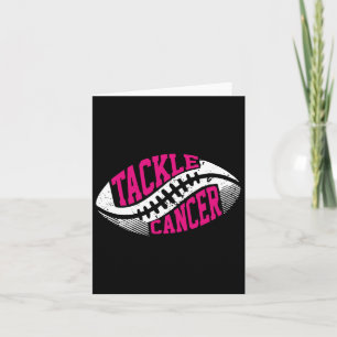 Tackle Voetbal Bal Roze Lint Borstkanker Awa Kaart