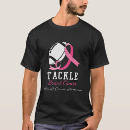 Tackle Voetbal Borstkanker Bewustzijn T-shirt