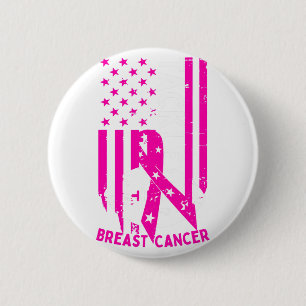 Tackle Voetbal Roze Lint Borstkanker Awarenen Ronde Button 5,7 Cm