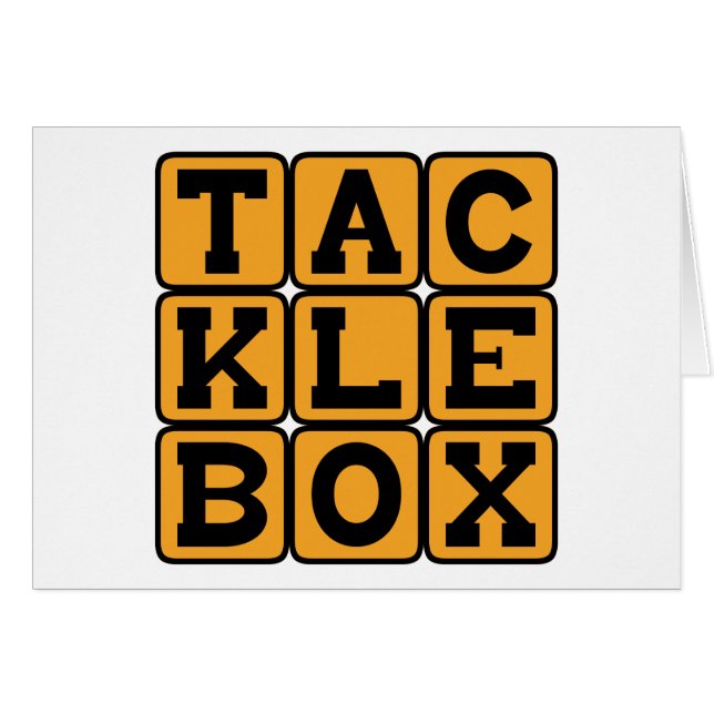 Tacklebox, gereedschapskit voor vissers (Voorkant Horizontaal)