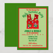 Tacky Christmas Lights Ugly Sweater Party Kaart (Voorkant / Achterkant)