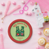 Tacky Christmas Lights Ugly Sweater party Papieren Bordje (Feest)