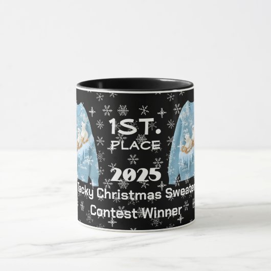 Tacky Christmas Sweater Contest Winner Mug Mok (Midden)