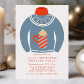 Tacky Hot Cocaca Ugly KerstSweater Party Kaart
