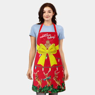 Tacky kerstbakken, gepersonaliseerde keuken schort