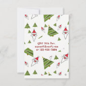 TACKY-kerstfeest Uitnodiging Funny DRINK Santa (Achterkant)