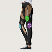 Tacky Kerstmis Tennis Rendier met Tennisbal Leggings (Links)