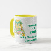 Tacky Kersttrui NUMMER TWEE Contestwinnaar Mok (Voorkant links)