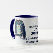 Tacky Kersttrui NUMMER TWEE Contestwinnaar Mok (Voorkant links)