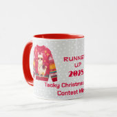 Tacky Kersttrui NUMMER TWEE Contestwinnaar Mok (Voorkant links)