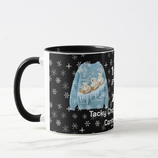 Tacky Kersttrui Wedstrijd Winnaar Mok (Links)