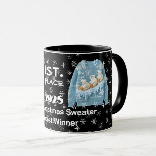 Tacky Kersttrui Wedstrijd Winnaar Mok (Voorkant rechts)