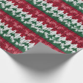 Tacky Knit Ugly Christmas Sweater Design Cadeaupapier (Hoek)