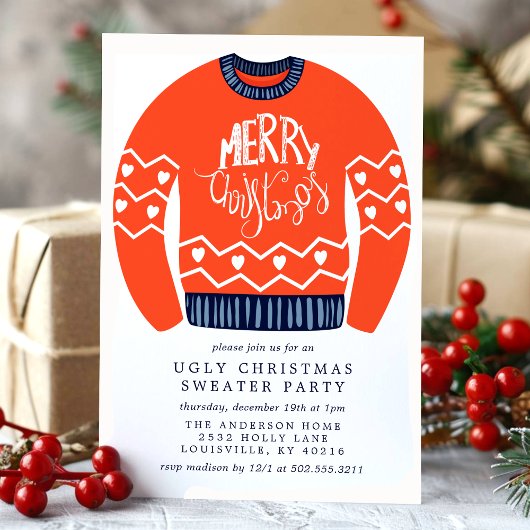 Tacky Merry Kerstfeest Ugly met kerstfeest Kaart